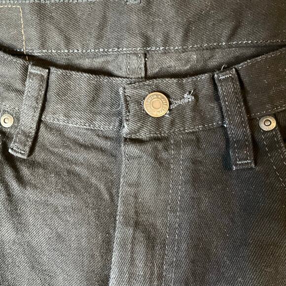 Wrangler Men Jeans size 32 x 30 Black Mid Rise Straight Fit - Picture 7 of 11